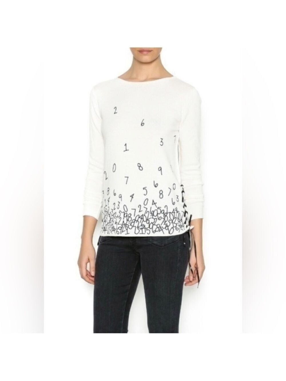Lisa Todd Number Sweater Small